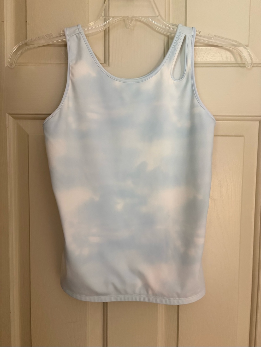 We Wander Light Blue Tie Dye Tank & Shorts Set, Youth XL 16/18